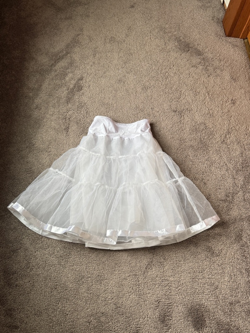 Grace Karin White Tiered Tulle Skirt Girls 6–7Y Party Flower Girl